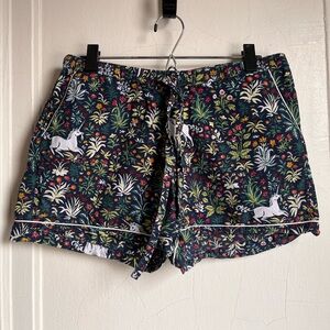 Printfresh Unicorn’s Garden pajama shorts - Size M